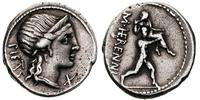 denar 108-107 r.pne, Rw: Amphinonus niosący ojca