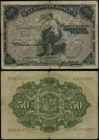 50 peset 24.09.1906, seria A, numeracja 5916987,