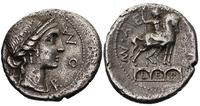 denar 114/113 r.pne, Rw: Pomnik konny na łuku tr