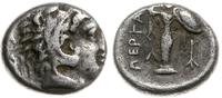 diobol 310-284 pne, Aw: Głowa Heraklesa nakryta 