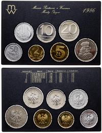 Polska, rocznikowy zestaw monet obiegowych, 1986
