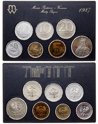 Polska, zestaw rocznikowy monet obiegowych, 1987