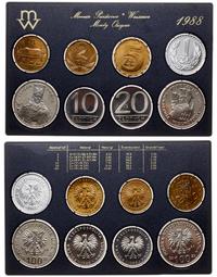 Polska, rocznikowy zestaw monet obiegowych, 1988