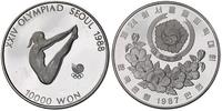10.000 wonów 1987, srebro 33.36 g