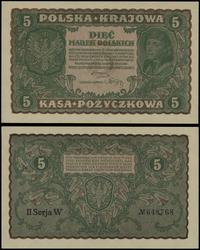 5 marek polskich 23.08.1919, seria II-W, numerac