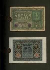 Niemcy, klaser niemeckich banknotów z lat 1914-1924