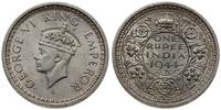 1 rupia 1944, Bombaj, srebro próby "500", 11.58 