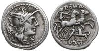 denar 128 pne, Rzym, Aw: Głowa Romy w prawo, po 