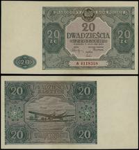 20 złotych 15.05.1946, seria A, numeracja 411835