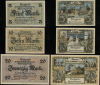 Prusy Wschodnie, zestaw: 5, 10 i 20 marek, 22.02.1922