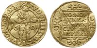 dukat 1601, złoto 3.39 g, lekko gięty, Fr. 161, 