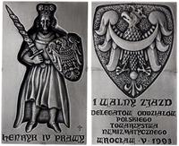 plakieta z Henrykiem IV Prawym 1993, projektu P.