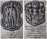 Polska, plakieta z Wacławem I Legnickim, 1997