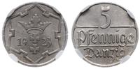 5 fenigów 1923, Utrecht, moneta w pudełku firmy 
