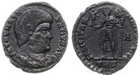 mały follis 350-353, Trewir, Aw: Popiersie cesar