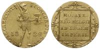 dukat 1829, Utrecht, złoto 3.45 g, nieduże uszko