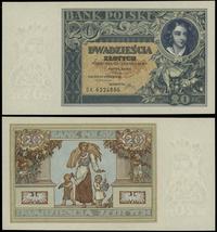 20 złotych 20.06.1931, seria DK, numeracja 62248