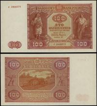 100 złotych 15.05.1946, seria J, numeracja 09283