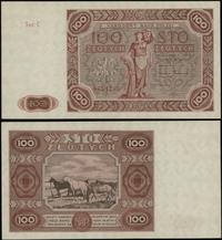 100 złotych 15.07.1947, seria C, numeracja 98417