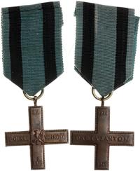 Krzyż Partyzancki, 37.5 x 37.5 mm, brąz, wstążka