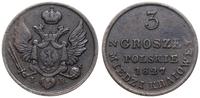 3 grosze polskie 1827 IB, Warszawa, z napisem Z 