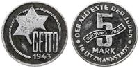 5 marek 1943, Łódź, magnez 1.01 g, rzadkie, Parc