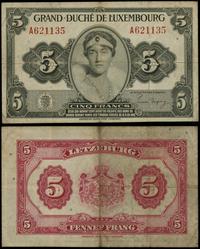 5 franków 1944, seria A, numeracja 621135, liczn