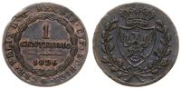 1 centesimo 1826, patyna, KM C98