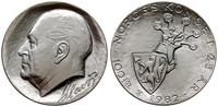 100 kroner 1982, 25. rocznica rządów Olafa V, sr