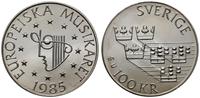 100 kronor 1985, srebro próby '925', 16.00 g, pa