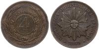 4 centavos 1869 H, Birmingham, KM 13