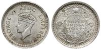 1/4 rupii 1944, Bombaj, srebro próby '500', 2.92