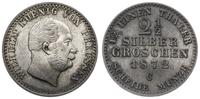 2 1/2 srebrnego grosza 1872 C, Hanower, widoczny