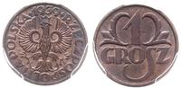 1 grosz 1939, Warszawa, piękna moneta w pudełku 