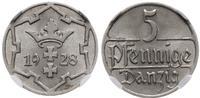 5 fenigów 1928, Berlin, moneta w pudełku firmy N