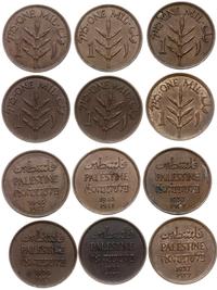 Palestyna, zestaw 6 x 1 mil, 1927, 1935, 1937, 1939, 1942, 1943