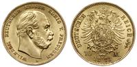 10 marek 1873 A, Berlin, złoto 3.98 g, pięknie z