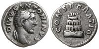 denar pośmiertny 161, Rzym, Aw: Głowa cesarza w 