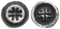 brakteat XIII/XIV w., Krzyż grecki, w każdym kąc