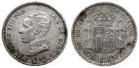 50 centimos 1904, Madryt, bardzo ładne, Cayon 17