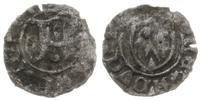 halerz miejski po 1381, Opawa, Aw: Litera P z kr