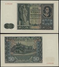 50 złotych 1.08.1941, seria A, numeracja 6781495