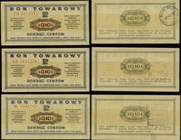 zestaw: 3 x bon na 10 centów 1.10.1969, serie Eb