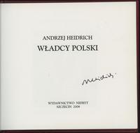 wydawnictwa polskie, Andrzej Heidrich - Władcy Polski wraz z odręcznym autografem autora; album..
