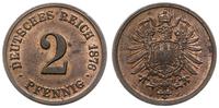 Niemcy, 2 fenigi, 1876 F