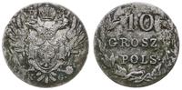 10 groszy 1831 KG, Warszawa, patyna, rzadki rocz