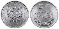 50 groszy 1957, Warszawa, aluminium, piękne, Par