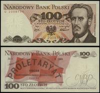 100 złotych 15.01.1975, seria U, numeracja 20087