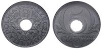 5 groszy 1939, Warszawa, cynk, piękna moneta w p