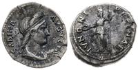 denar 134-138, Rzym, Aw: Popiersie cesarzowej w 